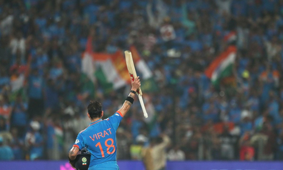 The king Kohli #ViratKohli #INDvsNZ #ICCCricketWorldCup