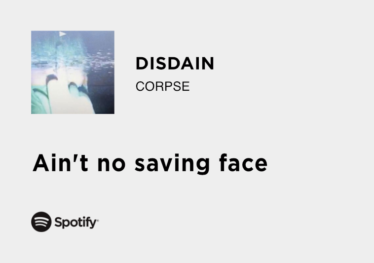 disdain - corpse