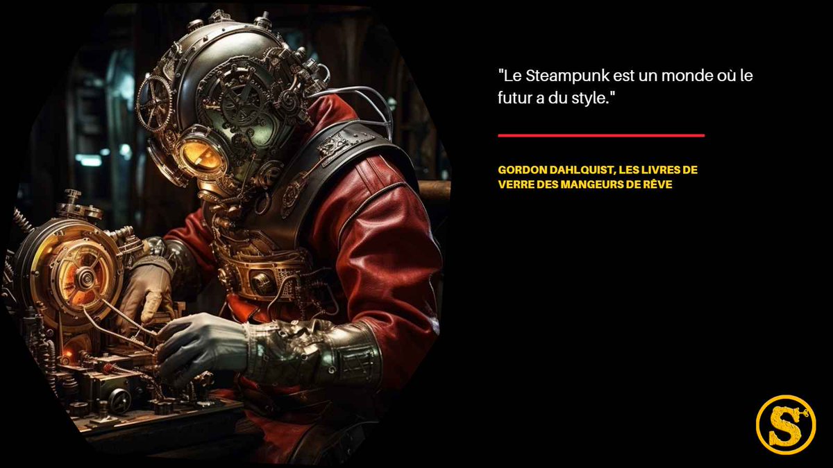 Steampunkstore1's tweet photo. "Le Steampunk est un monde où le futur a du style."

Gordon Dahlquist, Les Livres de verre des mangeurs de rêve

#Steampunk #SteampunkStyle #SteampunkFashion #SteampunkArt #SteampunkLife #SteampunkDesign https://t.co/7s4qEdaM3F