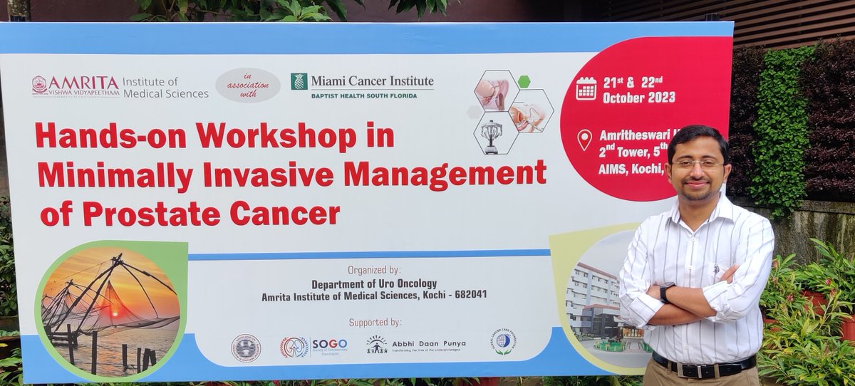 Delighted to be a part of the organizing team for conducting “Hands-on workshop in minimally invasive management of prostate cancer”.  Showed our institutional transperineal prostate biopsy technique and delivered two talks on minimally invasive management of prostate carcinoma.