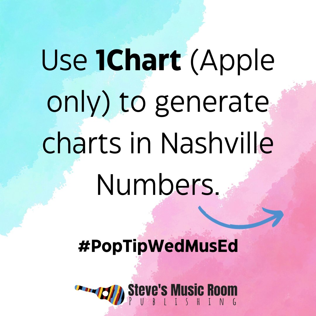 StevesMusicRoom's tweet photo. #poptipwemused
Use 1Chart (Apple only) to generate charts in Nashville Numbers.
#musicedtips #musiceducation #popmused #musicteaching #nashvillenumbers https://t.co/EYWinb16lM