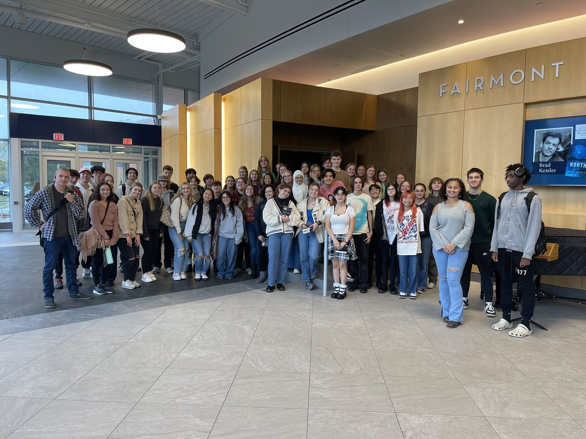 OhioIB's tweet photo. Kettering Fairmont @KFhsib and Upper Arlington IB Programs joined with other students across Dayton in discussion with Brad Kessler, North, part of the Dayton Lit Peace Prize’s Author Series https://t.co/BwBdGqjC59