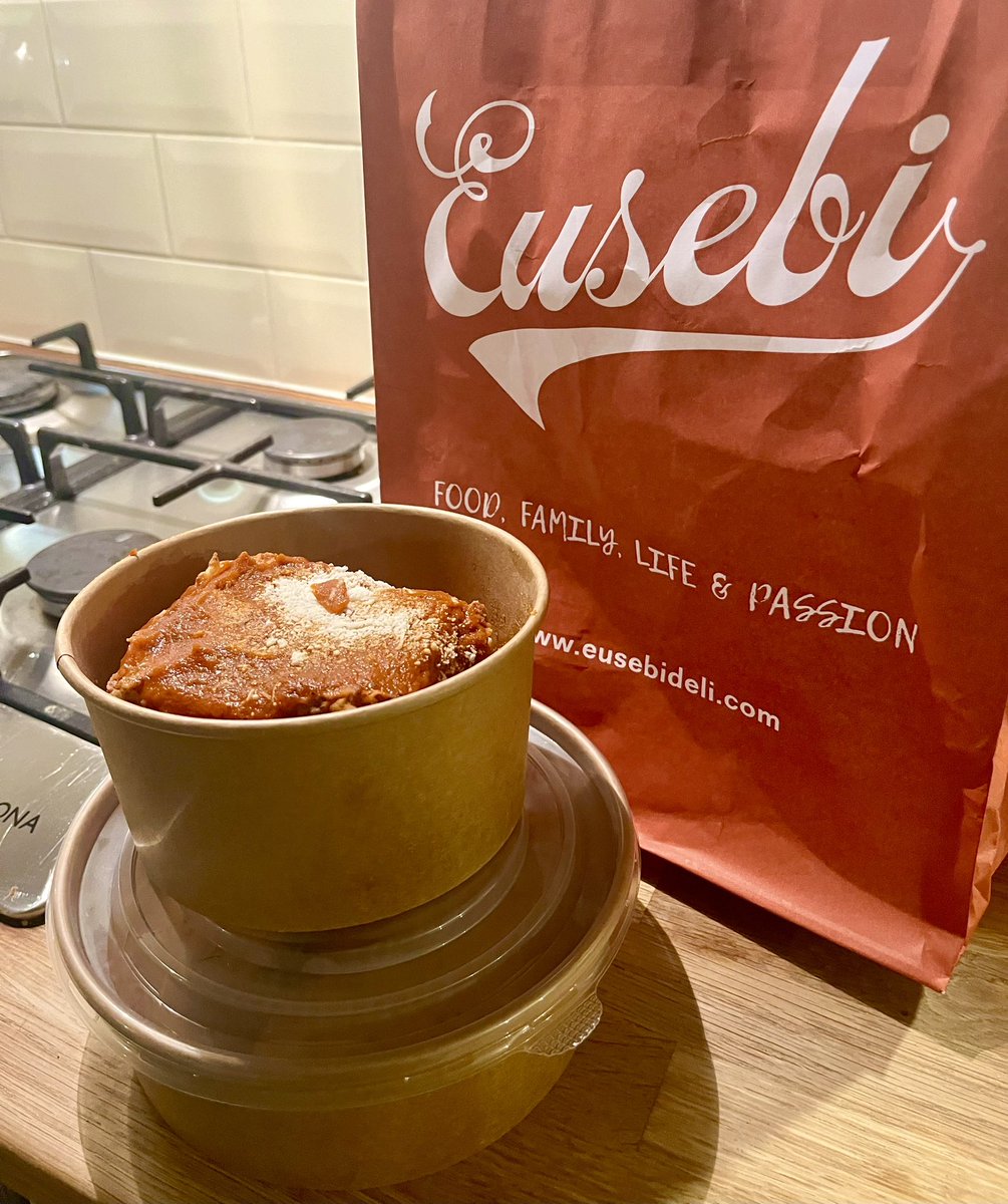 Comfort eating in the best way possible after a much longer drive north to Aberdeen than usual thanks to #StormBabet The utterly fabulous @eusebi_deli soothing our souls and filling our stomachs 🍝 ❤️