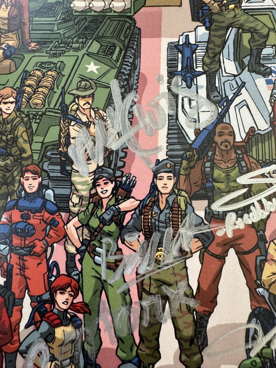 CletusOfCobra's tweet photo. #GIJoe print update: 27 signatures! Latest: #BJWard (#Scarlett), #MaryMcDonaldLewis (#LadyJaye), #BillRatner (#Flint) & #RobPaulsen (#SnowJob & #Tripwire)! #YoJoe #GIJoeNation #Sunbow #Hasbro #MarvelComics #GIJoeARAH
HUGE thanks to ALL the signers!!!! https://t.co/4pCdGgS0So