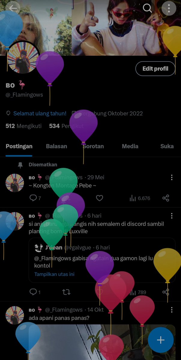 _Flamingows's tweet image. sibotak ulang tahun