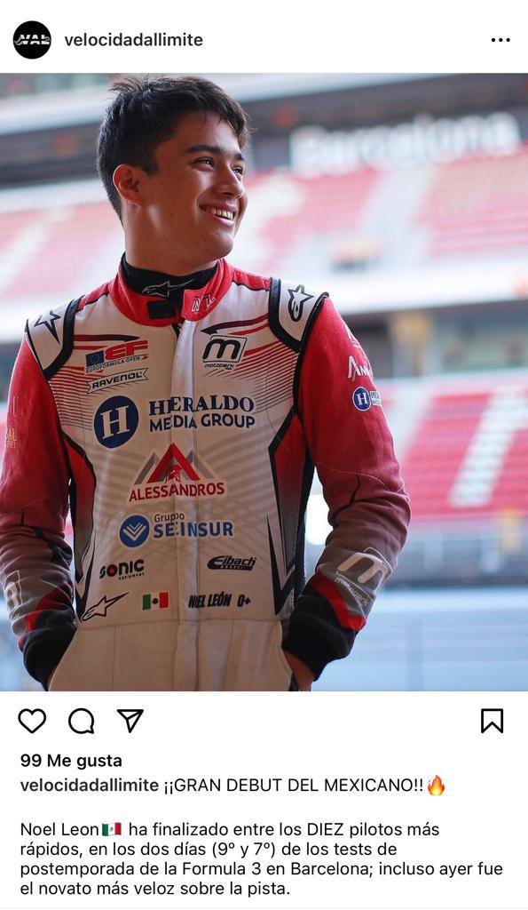 anabellapezet's tweet photo. El próximo Checo Pérez se llama Noel León, quien hoy se coronó campeón de la EuroFórmula, un piloto que rebasa al nieto de Fittipaldi, al hijo de Montoya. No le pierdan el ojo. Es originario de Nuevo León ccp @samuel_garcias #GPAustin #F1 #Checo 
👇🏻👇🏻👇🏻👇🏻👇🏻👇🏻👇🏻👇🏻👇🏻👇🏻👇🏻👇🏻👇🏻👇🏻 https://t.co/Jyk2ED4JtW