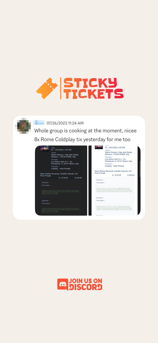 StickyTickets tweet media