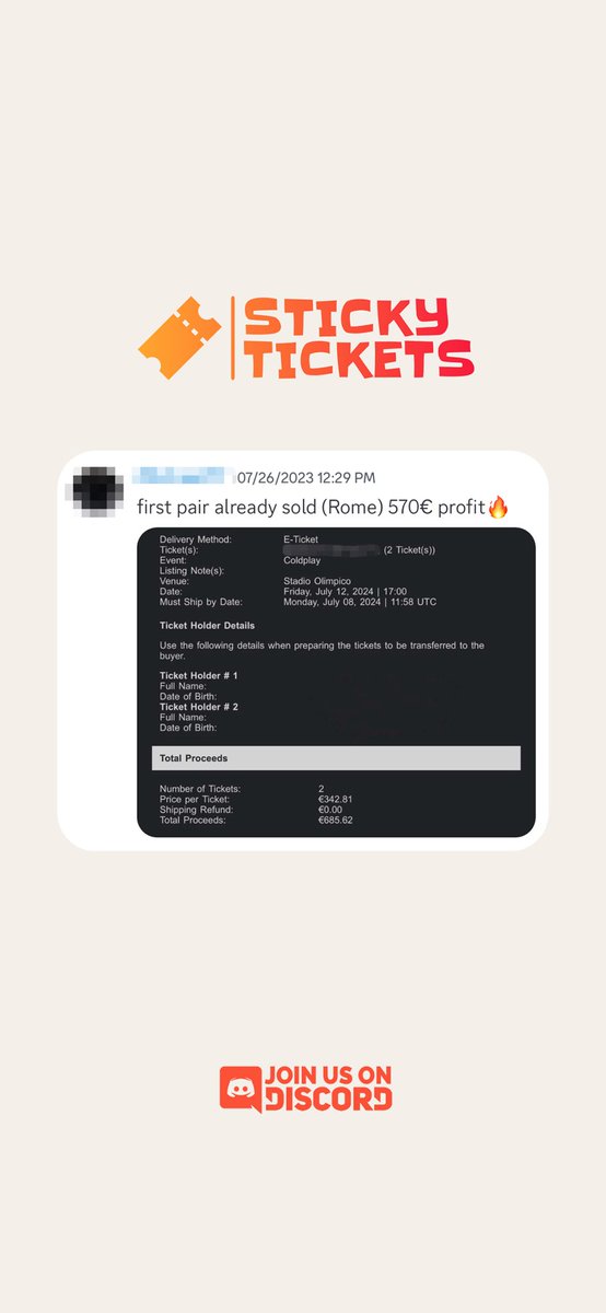 StickyTickets tweet media