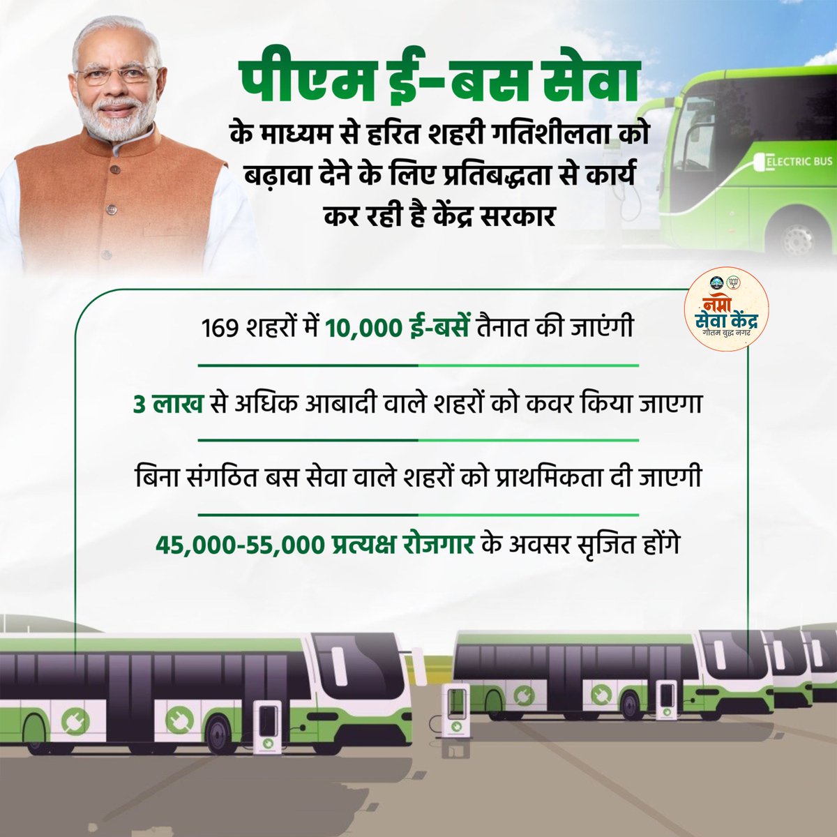 GNSK_GBN's tweet photo. पीएम ई-बस सेवा के माध्यम से हरित शहरी गतिशीलता को बढ़ावा देने के लिए प्रतिबद्धता से कार्य कर रही है केंद्र सरकार
#SustainableTransport #EcoFriendlyCities #SmartCities #publictransport https://t.co/YKCD5WfdvE