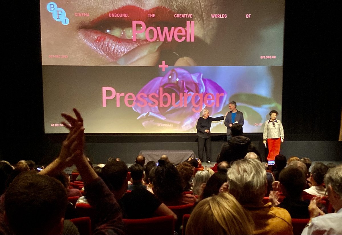 craigkmccall's tweet photo. Monday, I attended the launch of Cinema Unbound: The Creative Worlds Of Powell And Pressburger. It fittingly commenced with A MATTER OF LIFE AND DEATH, gloriously photographed in Technicolor by Jack Cardiff, intro by Thelma Schoonmaker &amp; K. Macdonald. @BFI  @AmericanCine @BSCine https://t.co/Q6w8oTnWBP