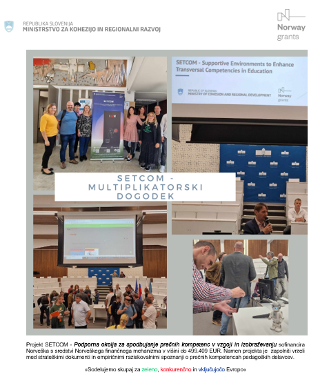 SETCOM_UM's tweet photo. Naša sodelavca na projektu Andrej Flogie in Maja Vičič Krabonja sta 14. in 16. oktobra 2023 izvedla multiplikatorska dogodka. 
Ponosno objavljamo utrinke dogodka, ki se je odvil 14. oktobra 2023 v Amfiteatru dr. Vladimirja Bračiča na Koroški 160 v Mariboru. https://t.co/GT028ZCO3I