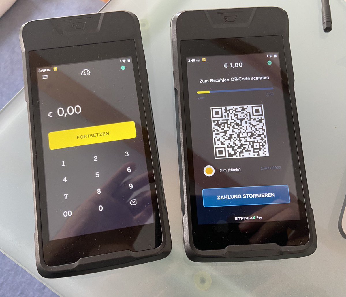 0x_coinrevo's tweet photo. Recently saw images of an electronic cash terminal featuring #Nimiq as a payment option. 💳
With the seamless and swift payment processing of #BitfinexPay, it's not hard to imagine $NIM being integrated soon.
Bitfinex Pay’s easy setup and wide range of supported cryptocurrencies make it a go-to choice for merchants! 🛒
Could $NIM be the next big addition to Bitfinex Pay’s growing roster?