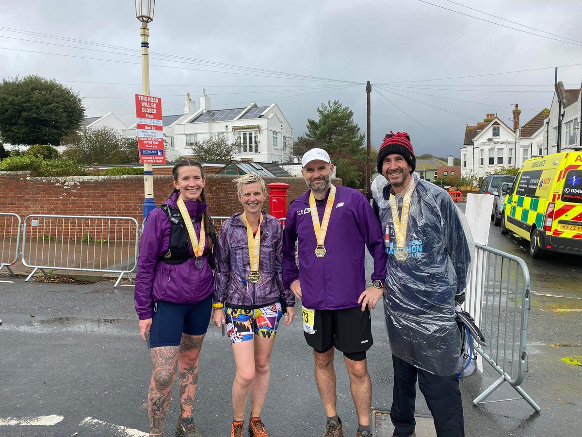coops_mo's tweet photo. Beachy Head Marathon. Conditions were hideous, 40 mph winds and rain that stung your skin! However we were all still smiling! 😊 #beachyheadmarathon @VeganRunnersUK #runningwithfriends https://t.co/StnevQ3GGG