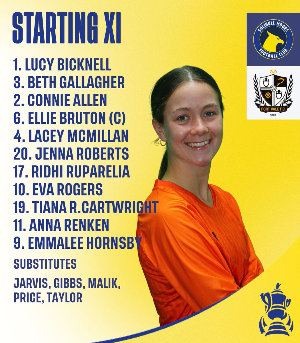 smwfcofficial's tweet photo. Here's how we line-up to face @PVFCWomen in our @FACupWomens match.

#YouMoors #WomensFACup https://t.co/DCR6pNoeA3