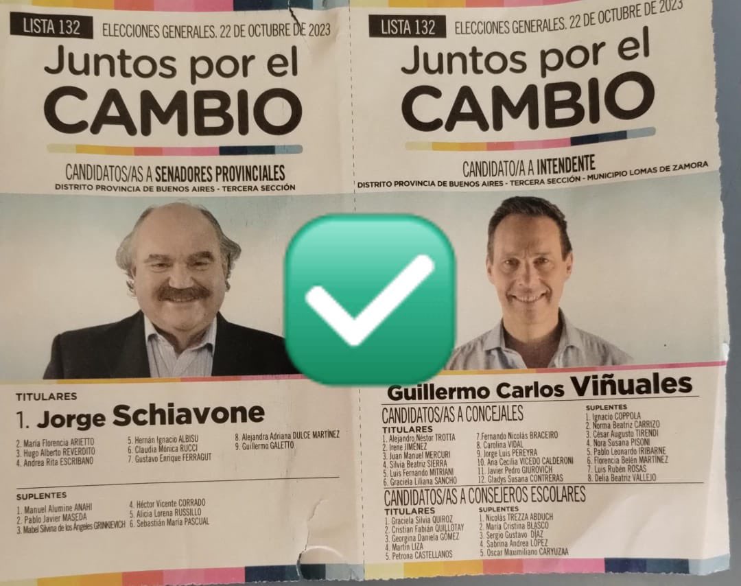 GVinuales's tweet photo. 📢 🚨URGENTE: Denuncian que están sacando de las boletas la parte local o poniendo las boletas de otras localidades, cuando entres al cuarto oscuro fíjate que esté nuestro cuerpo a Intendente (Guillermo Viñuales). Estemos todos muy atentos, fiscales y vecinos. https://t.co/0v6d5KDZAL