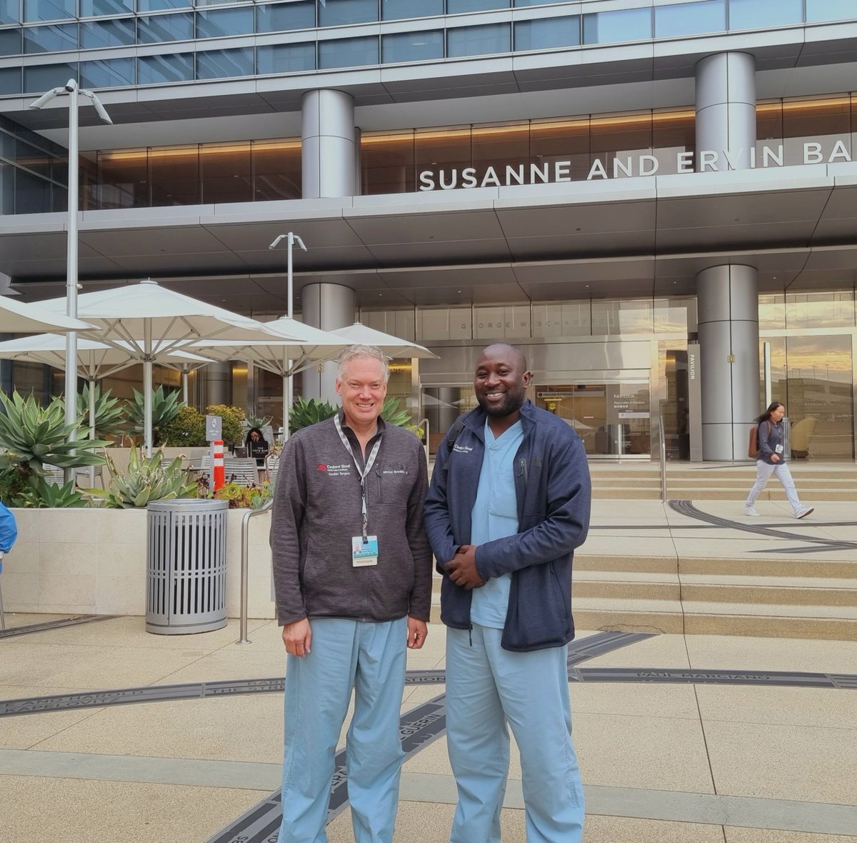 MutemaMD's tweet photo. AATS Sir Magdi Yacoub Fellowship: Its a pleasure to be  at @CedarsSinai-Smidt Heart Institute and amazing opportunity to meet great mentors @JoChikweMD ,Dr M.E. Bowdish &amp; colleagues. A lot to look forward to. @AATSHQ, @GlobalCardiac https://t.co/lGOLCBoDNO