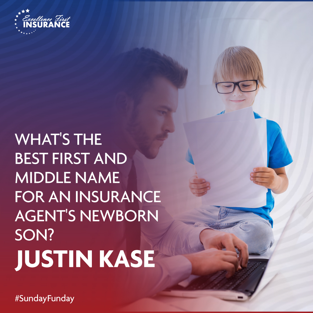 xcellence1stIns's tweet image. Sounds like a new insurance agent in the making - Justin Kase! 😄 

#InsuranceHumor #InsuranceJokes #SundayFunday