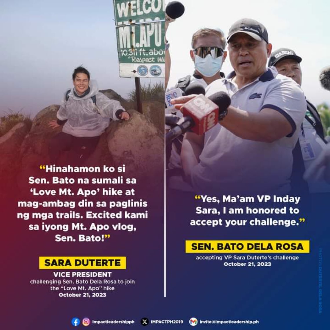 RockySleepTime's tweet photo. Bato : Ano po next instructions niyo ma’am vp, tumalon po ako sa Mt. Apo? https://t.co/onNl51ONnC
