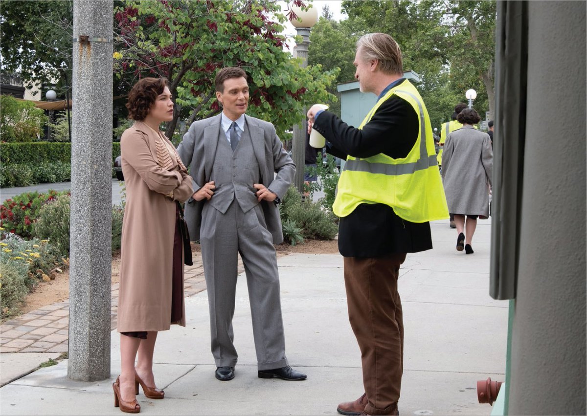 Christo1269's tweet photo. Some old/new Cillian Murphy, Christopher Nolan, RDJ, Florence and other casts on-set/bts of OPPENHEIMER pictures. (17) https://t.co/4MpuDb7HMd