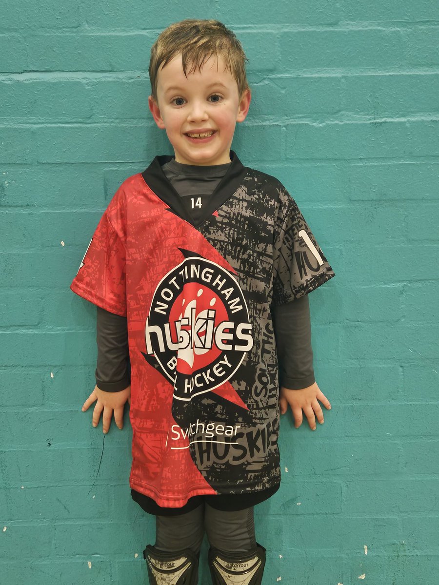Ben loves the new nottingham huskies jersey. Now they all look fierce and ready to win