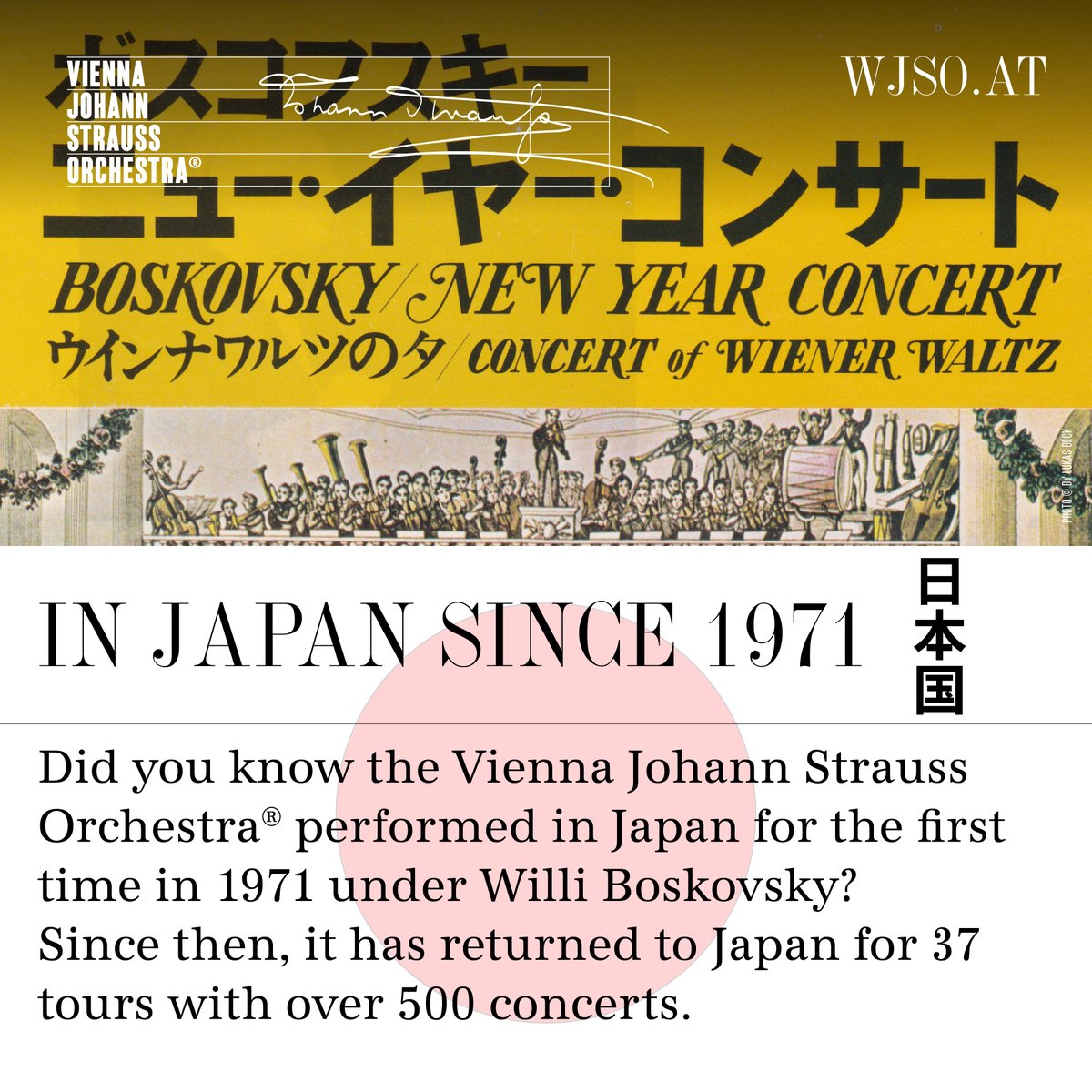 ➡️ All concerts in Japan since 1971: ow.ly/Y2Es50zq5RY
🌐 オーケストラの日本語サイト: wjso.or.at/ja-jp/

#WJSO #music #musica #musical #heritage #音楽 #classicalmusic #クラシック音楽 #johannstrauss #tradition  #orchester #orchestra #orquesta #wien