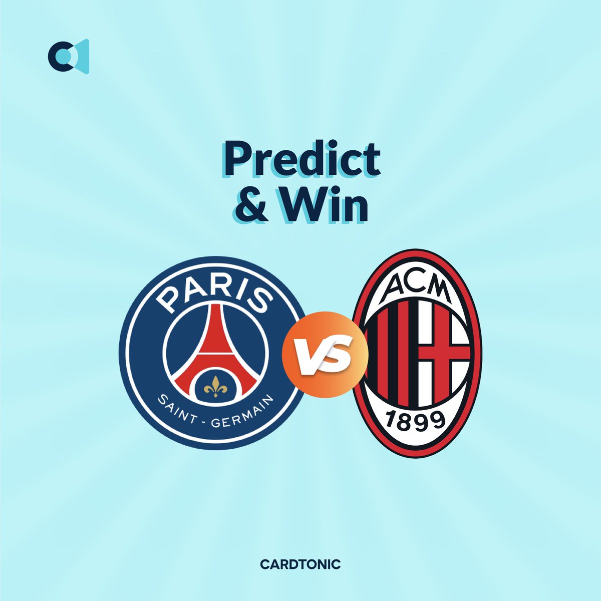 cardtonic's tweet photo. This Wednesday will be “toff”…
…as PSG and AC Milan will be hitting it off with each other.

The lion will consume the deer 🫠

But wait… 
Who is lion? Who is deer? 🤐

You tell us! 
Predict the score line at full time correctly and win some monayyyy 🤑

Prediction ends by 12 noon on Wednesday