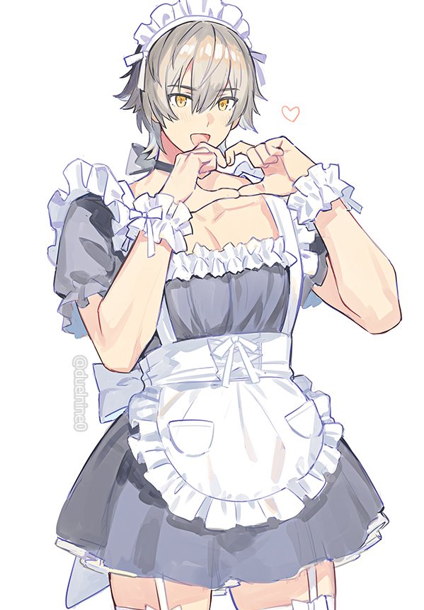 VirileTrouble_'s tweet photo. Busy brewing morning coffee for himself and @ShapeOfYun 

Not sure why she inisted this uniform instills 'discipline', but he eventually stopped questioning it. https://t.co/xDNb7gVdAk