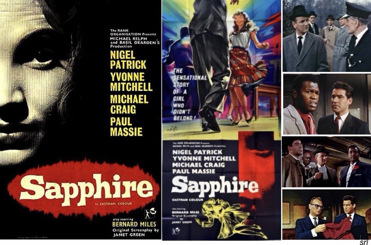 3:10pm TODAY on @TalkingPicsTV  👉joint #TVFilmOfTheDay

The 1959 #Crime film🎥 “Sapphire” directed by #BasilDearden from an original screenplay by #JanetGreen

🌟#NigelPatrick #YvonneMitchell #MichaelCraig #PaulMassie #EarlCameron #BernardMiles #OlgaLindo