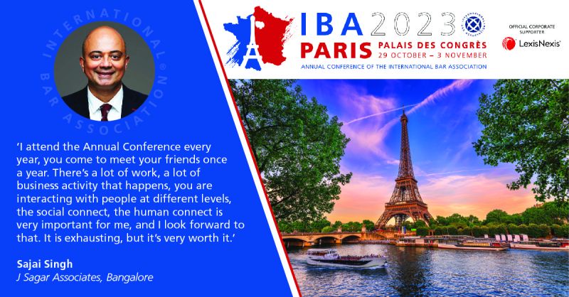 IBAevents's tweet photo. The IBA Annual Conference is the leading conference for legal professionals worldwide to meet, share knowledge &amp; develop business.

💠 Read what Sajai Singh had to say about attending #IBAParis

🗓️29 Oct-3 Nov
🌎Paris

More Info ➡️ https://t.co/O2UYAX7uZ2

#Law https://t.co/NCcszpsCLQ