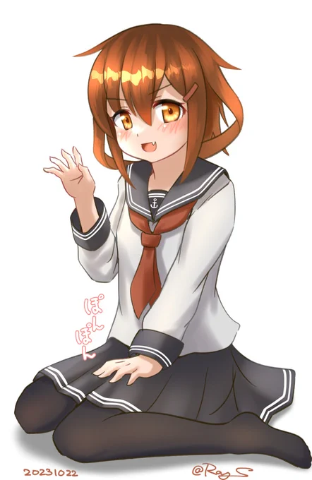 提督捕獲の準備ができました。 #艦これ版深夜の真剣お絵描き60分一本勝負 #艦これ版真剣お絵描き60分一本勝負_20231022