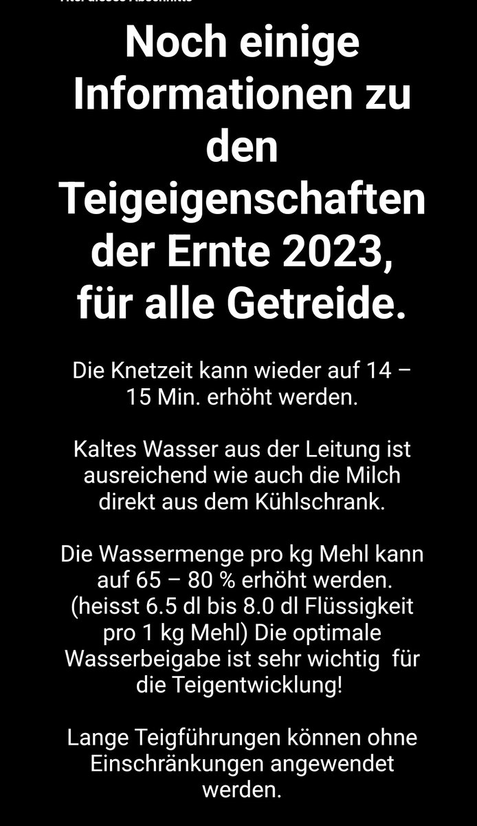 Zugezogene's tweet photo. Das alljährliche Info-Mail der Mühle meines Vertrauens ist wieder eingetroffen mit Informationen zur aktuellen Mehlqualität, da erfährt man immer auch, wie lange kneten und ob kaltes Wasser ok ist. 🤯 https://t.co/UfO6jJvCNi