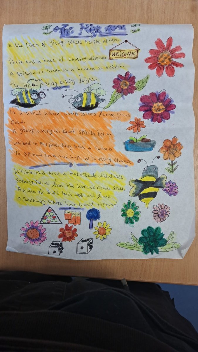 A poem by some of our service users ❤️