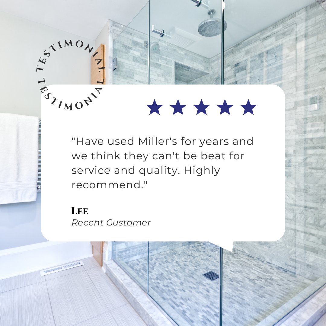 MillerGlassCo's tweet photo. Thank you for the review, Lee! Whether you need help with windows or enclosures for your bathroom, Miller Glass has you covered! Give us a call today at (850) 224-6030.
#tallahassee #glassinstallation https://t.co/LFkgGWHXUE