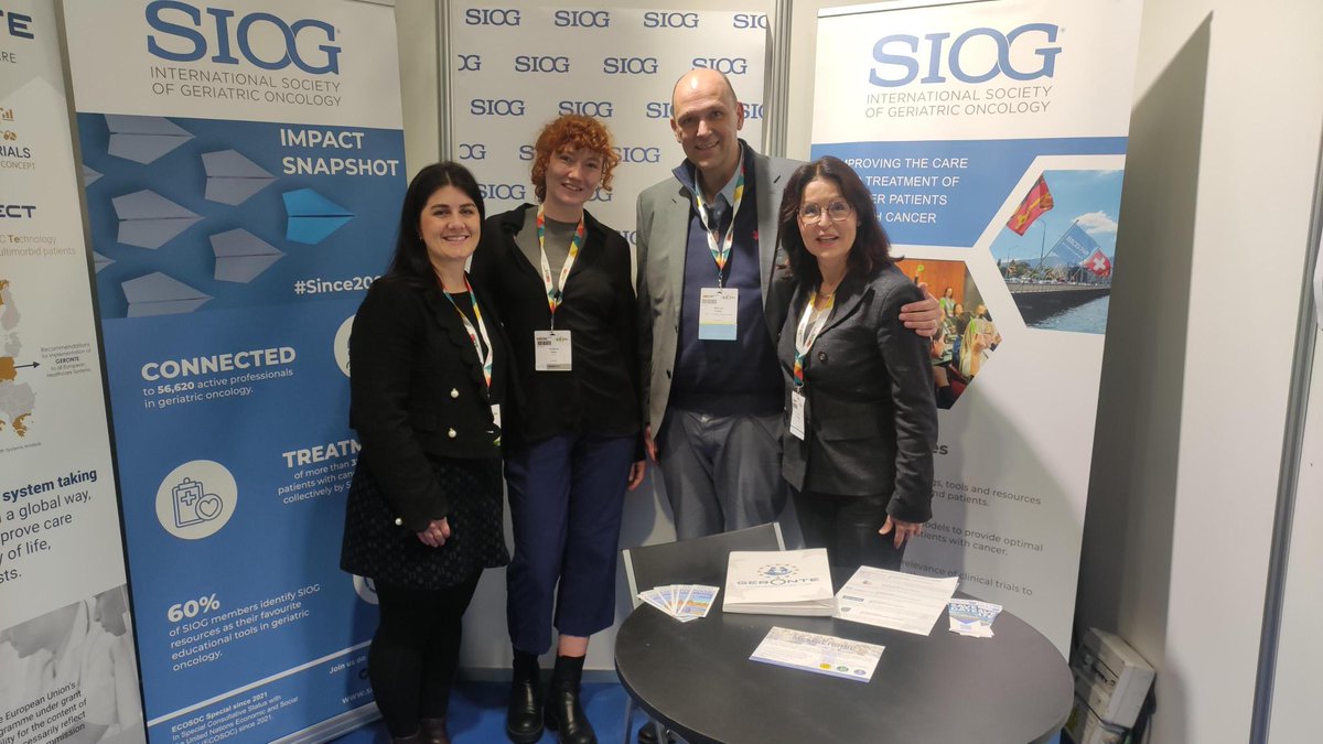 SIOGorg's tweet photo. #SIOGMasterclass alumni @GogginCaitriona and Masterclass Scientific Committee member @DrVetterCh had a chance to meet again and catch up at #ESMO23. A pleasure seeing you both again!
#GeriOnc #ClinicalTrialsDesign #SIOG2023 https://t.co/LeNxxfhQQH