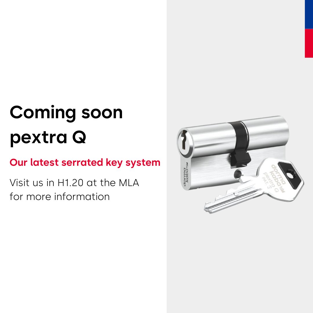 A new serrated key system, pextra Q, is launching in early 2024...

Get an exclusive preview and chat with some of our colleagues on H1.20.