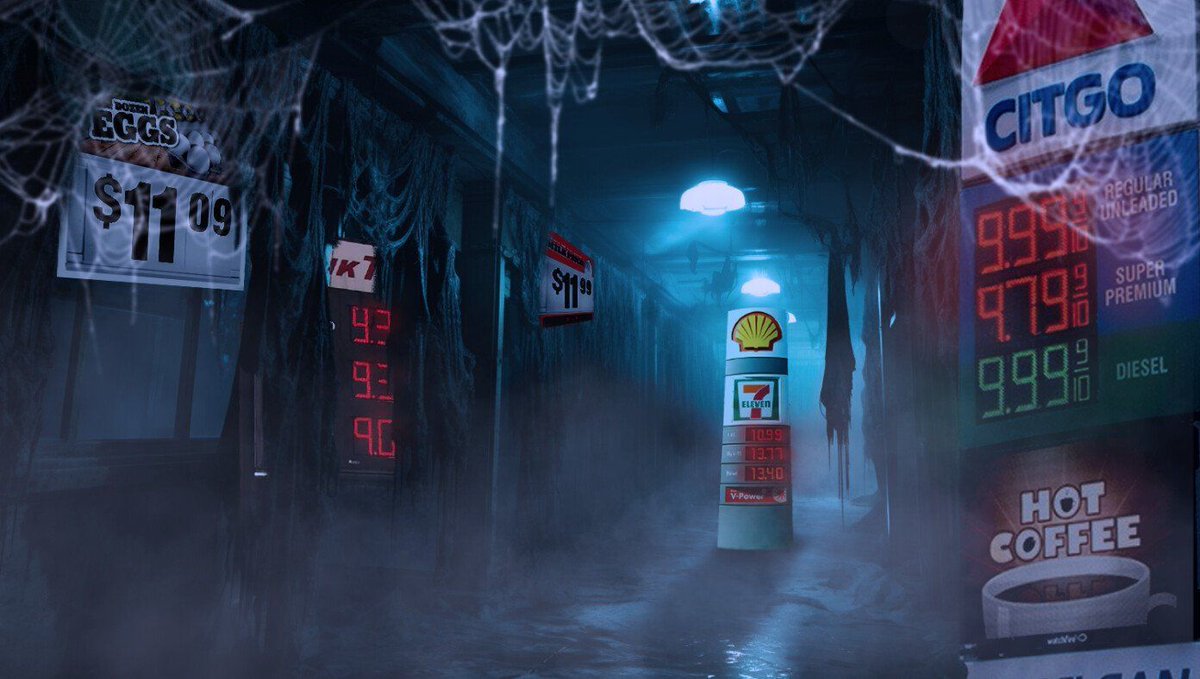 TheBabylonBee's tweet photo. Terrifying Haunted House Just Displays Current Gas And Grocery Prices Along Dark, Creepy Hallways 
https://t.co/qEONZEcamL https://t.co/1Jt9iG2Fuj