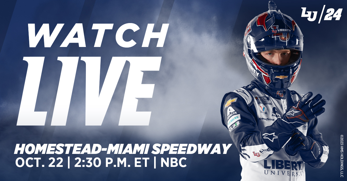 Watch @WilliamByron and the LU24 Chevy as they heat up Homestead-Miami Speedway in the NASCAR Round of 8 playoffs today! @TeamHendrick @Hendrick24Team