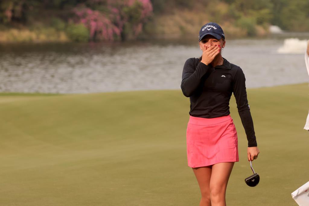 WomenIndianOpen's tweet photo. Aline Krauter of Germany wins the Hero Womens Indian Open for her maiden Ladies European title. #HWIO #HWIO2023 #golf 

@HeroMotoCorp https://t.co/SNPmA18IzS