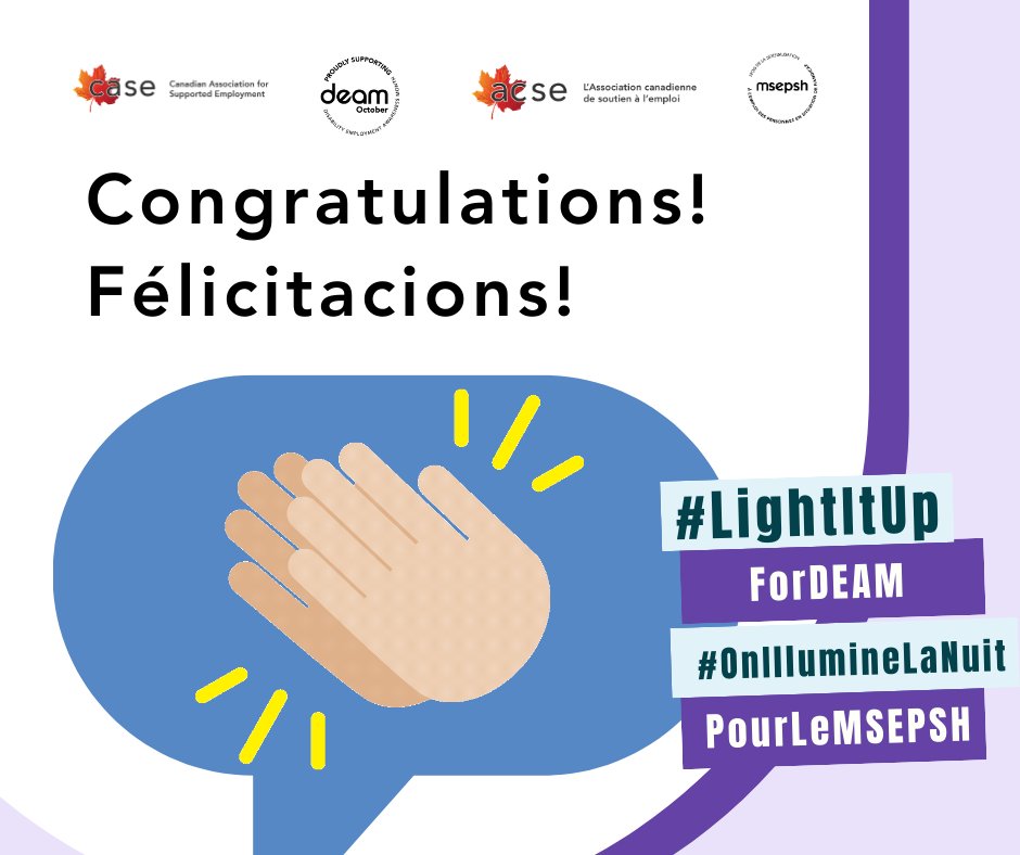 casecanada's tweet photo. EN: Congratulations and thanks to all who participated in #LightItUpForDEAM! 

FR: Félicitations et merci à tous ceux et celles qui ont participé à #OnilluminelanuitpourleMSEPSH ! 

#31DaysOfDEAM 
#DEAM2023 https://t.co/k187mF8eXA
