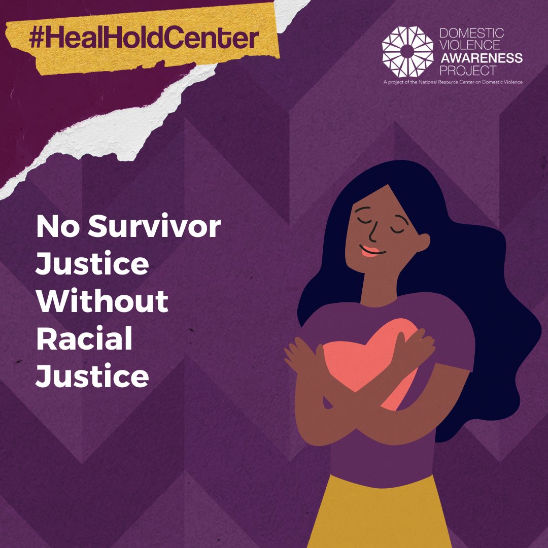 “Thriving, healing, and hurting can all happen simultaneously.” - Arlene Vassell #HealHoldCenter #DVAM2023 #NoSurvivorJusticeWithoutRacialJustice