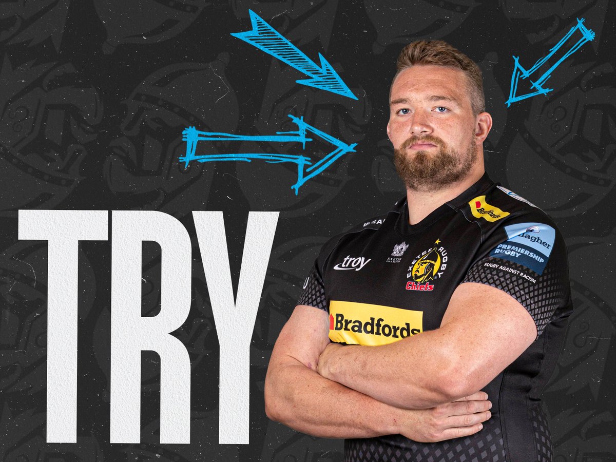 03 Josh Hodge is at it again.  Lovely run through the middle.  Pearson takes it on and Chiefs are given a penalty at the breakdown. 5m lineout
TRY scored!  Chiefs play through two further advantages and over goes Painter.
#HARvEXE
🃏 0 v 5 ⚔