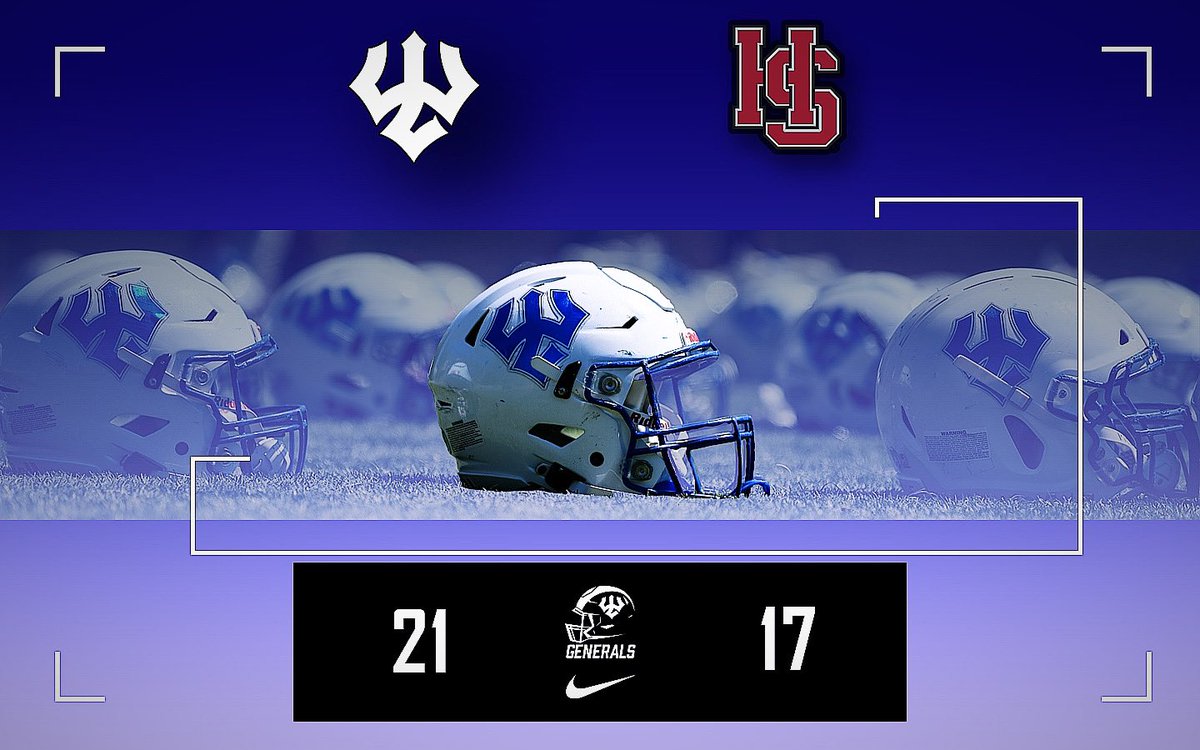 Generals_Fball's tweet photo. Generals come home from a comeback win on the Tigers homecoming! 4-0 in the conference, the Generals prepare to play the only other undefeated team in ODAC play! 

#ALLINALLTHETIME https://t.co/nc9hTA0j77