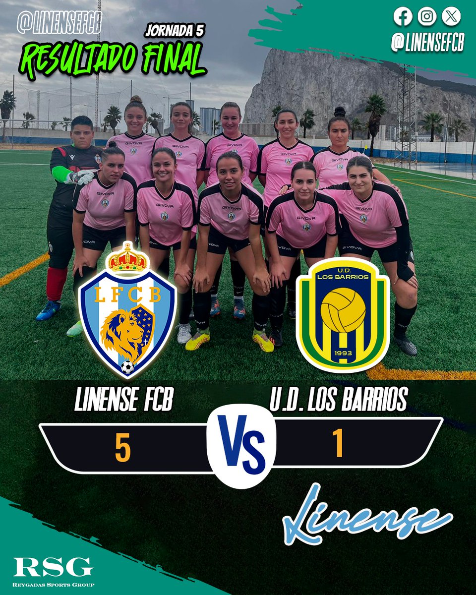 linensefcb's tweet photo. ¡Gran victoria en el partido Linense vs. UD Los Barrios con un marcador de 5-1! 🔥 ¡Seguimos trabajando juntas hacia la victoria! 💪⚽ #LinenseFCB #FutbolFemenino #VamosPorMás #ÉxitoDeportivo #Unión https://t.co/53AGm1zCq2