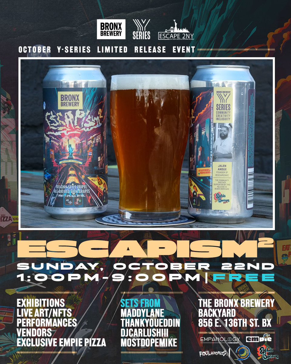 ESCAPE2NY's tweet photo. Today @TheBronxBrewery https://t.co/uJhkIN6XLp