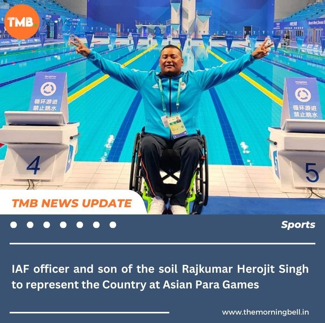 Squadron Leader Rajkumar Herojit Singh, an Indian Air Force (IAF) officer and son of a burning state  #Manipur, is representing #India at the 4th Asian Para Games scheduled to be held in Hangzhou, China, from October 22 to October 28, 2023.
#ThisIsManipur #AsianParaGames