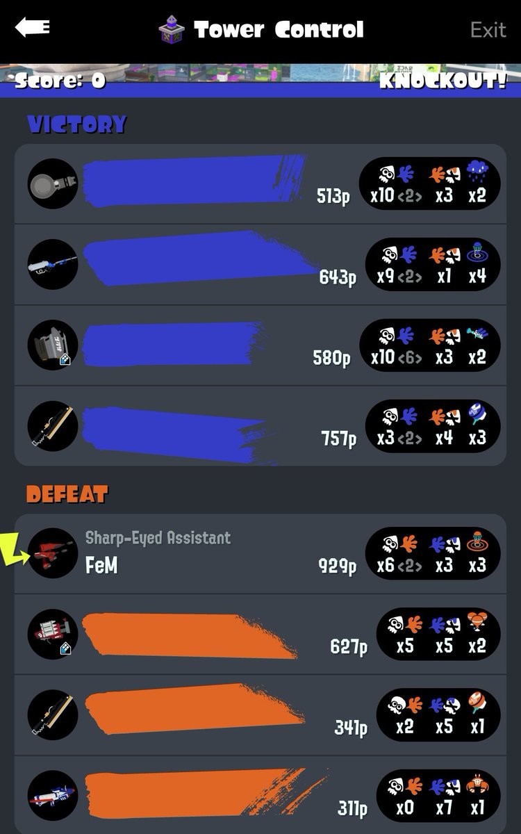 Splatoon_FeM's tweet photo. The 4 weapons I unexpectedly liked during the random weapons challenge 🤩 It's a really fun way to discover new fave weapons.
What are weapons you liked playing during the challenge? https://t.co/3UDYMuHncB