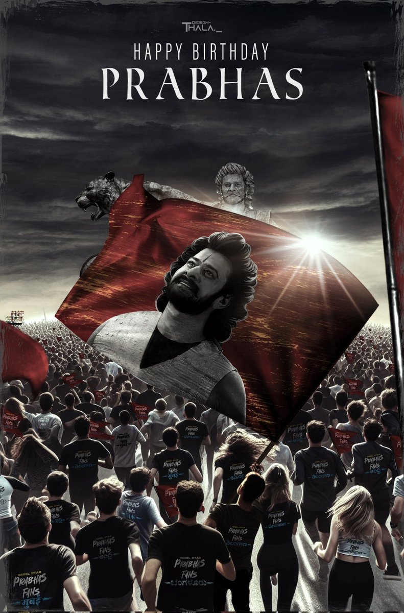 PrabhasRaju's tweet photo. His screen presence is unmatched, and his versatility knows no bounds. Happy Birthday to the Pan-Indian Superstar we adore! #HBDRebelStarPrabhas #Prabhas https://t.co/dvkwZ5zkCU