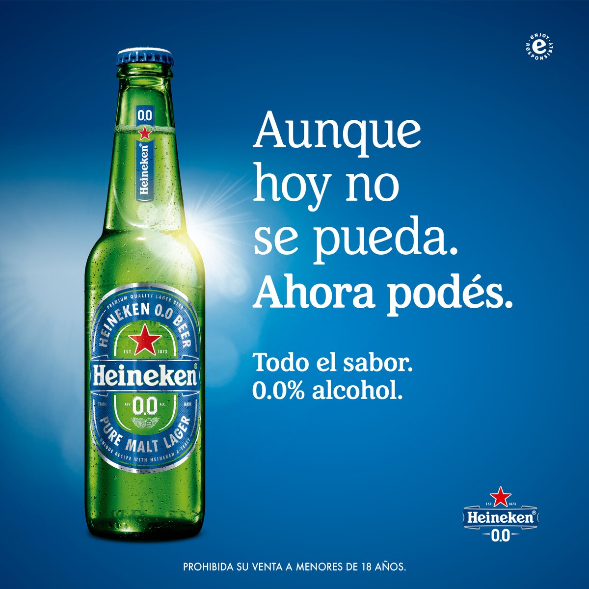 Respetá la veda con Heineken 0.0 🍻💙

 #TomarYVotar #AhoraPodés