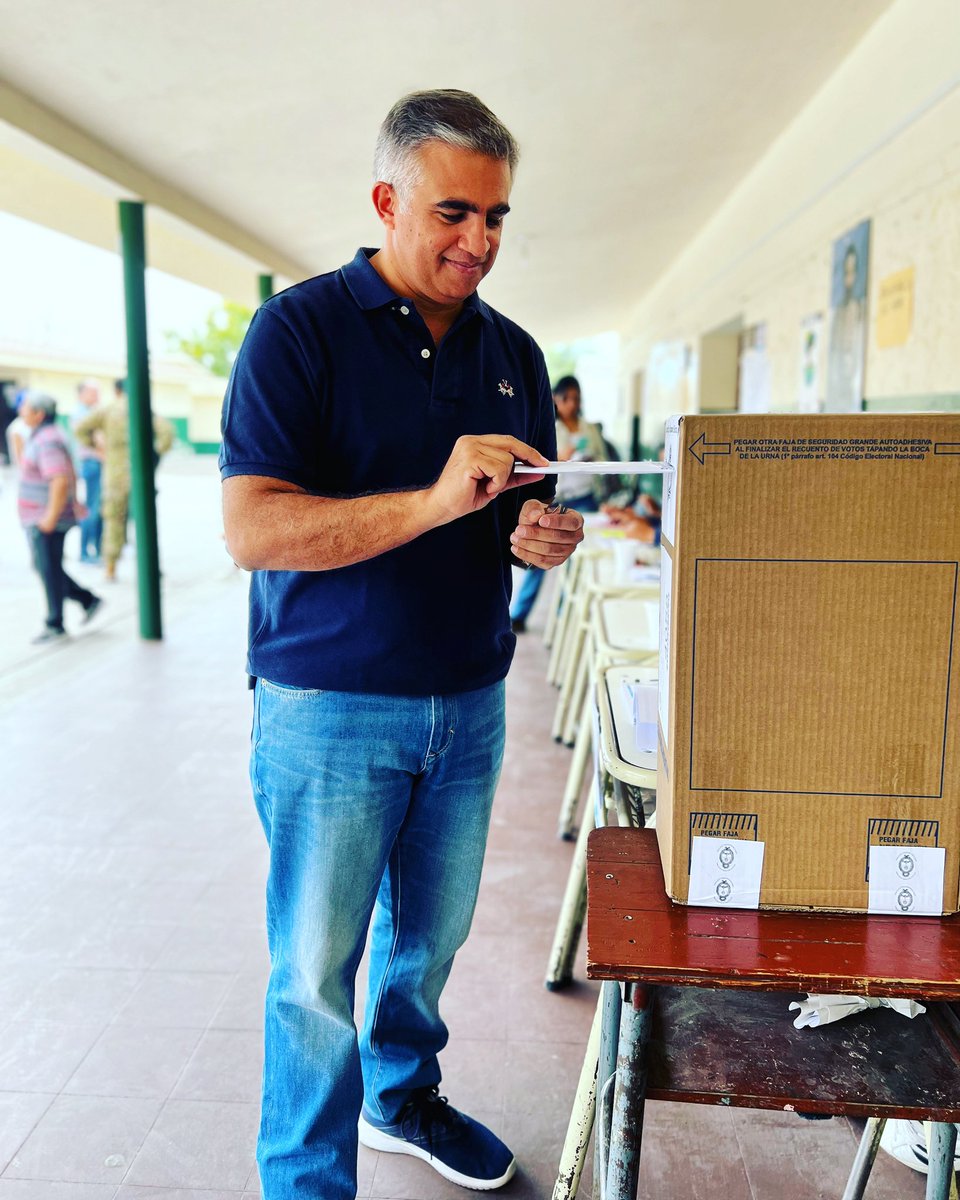Ya voté en mi Cafayate, en la escuela de siempre, con mucha esperanza 🇦🇷