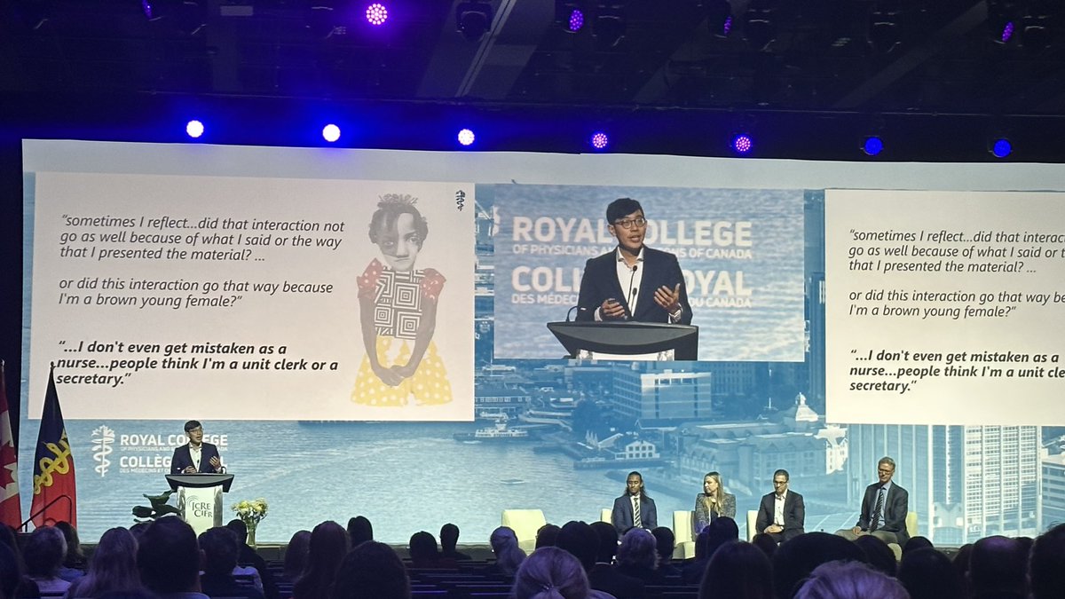Thank you @ICREConf for the opportunity to share my research on how aversive and systemic discrimination perpetuate learner experiences of exclusion in #MedEd. It was an honour to be selected as one of the top research papers at #ICRE2023 and present in a plenary session!